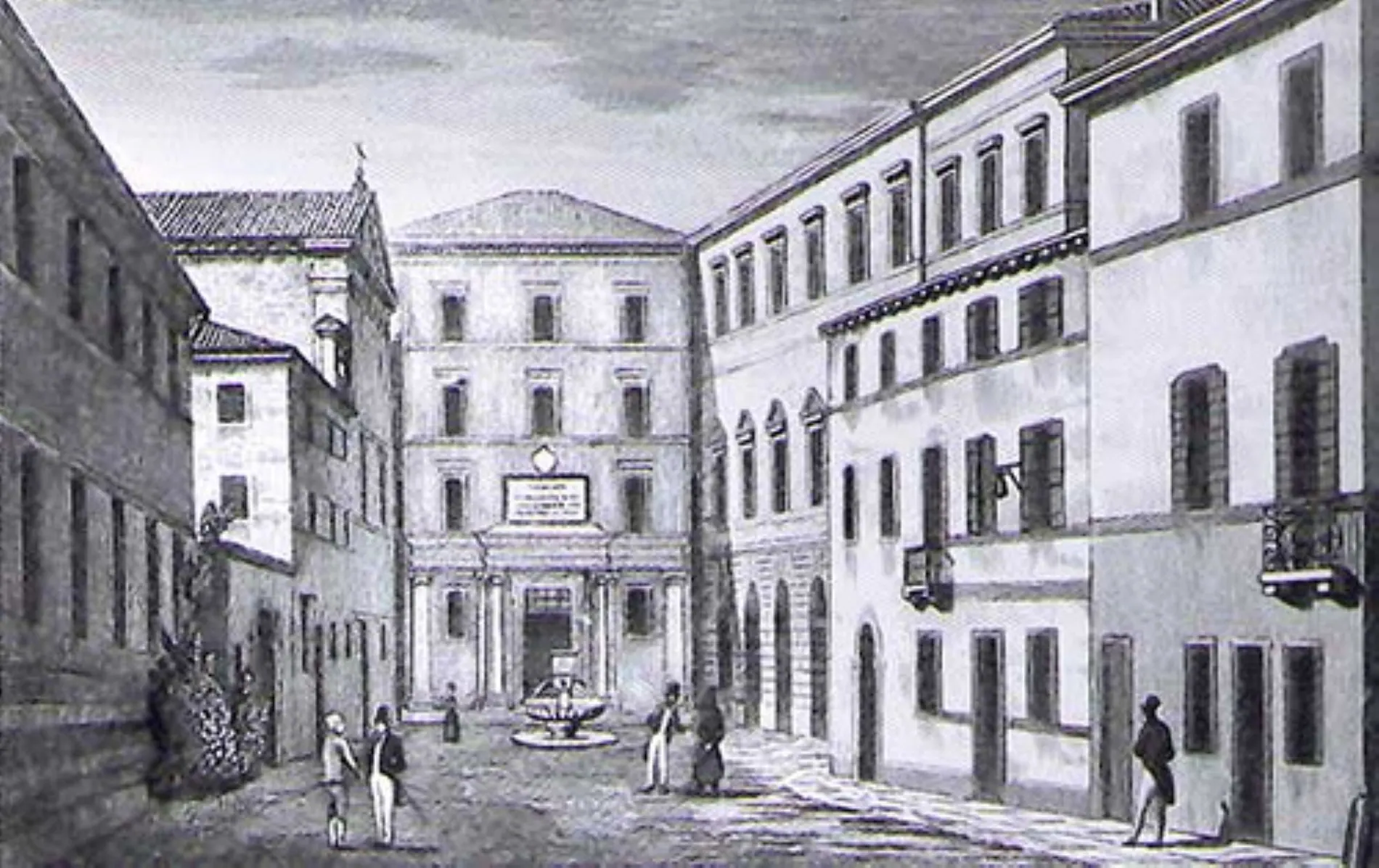Antica stampa del Quartiere San Leonardo